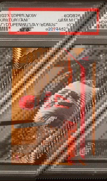 2023 Topps Now Shohei Ohtani Bonus Card #ODB-26 PSA 10 Shutout / Doubleheader