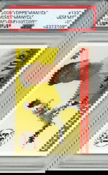 2006 TOPPS MANTLE HOME RUN HISTORY MICKEY MANTLE #133 YANKEES PSA 10