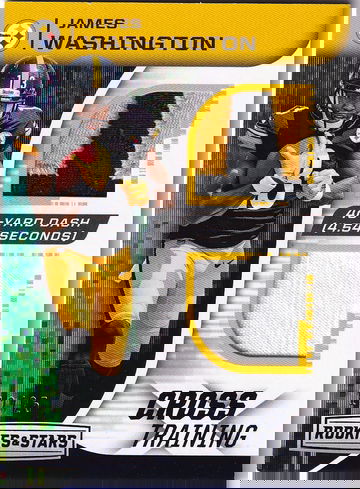 2018 Rookies & Stars James Washington #CT-22 Relic 12/25