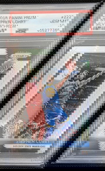 2018 Panini Prizm #222 Stephen Curry SILVER PRIZM PSA 10 GEM MINT