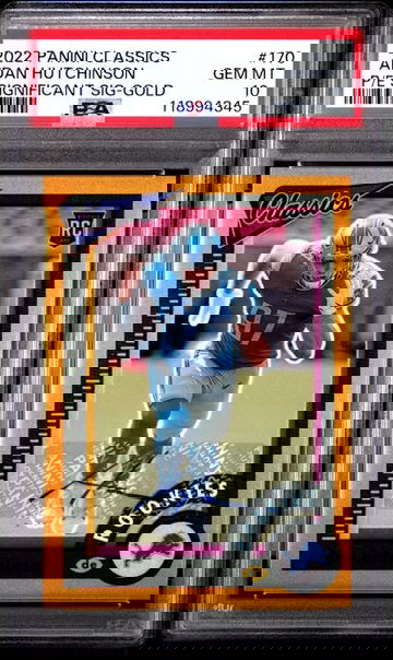 2022 Panini Classics Aidan Hutchinson Significant Signatures Gold /75 Rookie RC Auto PSA 10