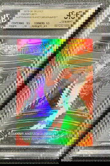 Giannis Antetokounmpo 2019-20 Select Concourse Red /199 #22 BGS 9.5 True Gem+ (0012321935)