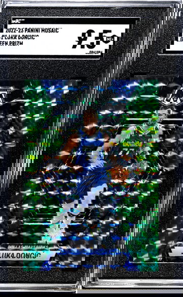 2022-23 Panini Mosaic #1 Luka Doncic Green Prizm SGC 9.5