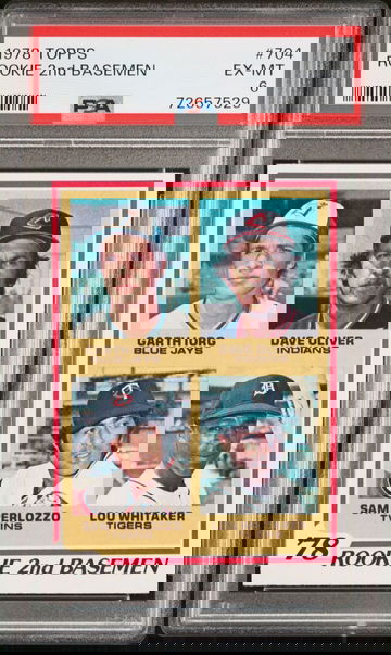 1978 Topps Lou Whitaker Rookie 