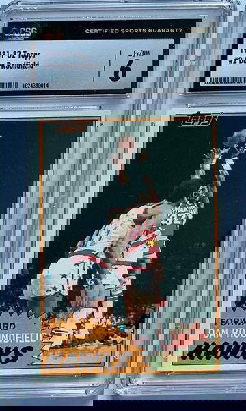 1981 - 82 TOPPS BASKETBALL  #2 DAN ROUNDFIELD CSG 6 EX NM New Style Label WOW💥