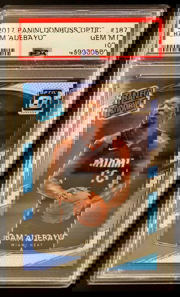 2017-18 Donruss Optic Bam Adebayo #187 RC Rated Rookie - PSA 10 Gem! Heat