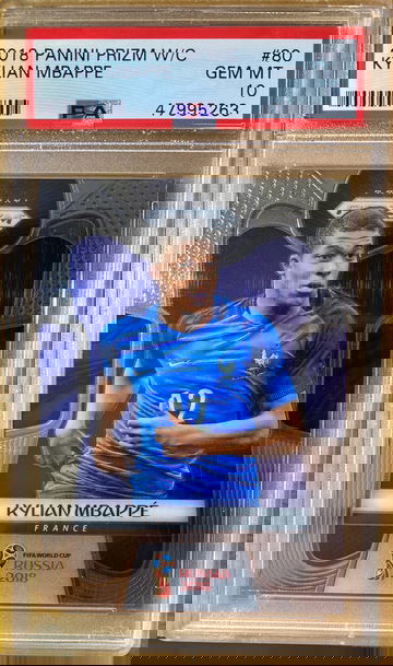 2018 Prizm Kylian Mbappe PSA 10 #80