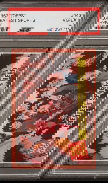 1962 Topps Greatest Sports Hero #143 PSA 4 [BL-2C.28]