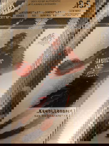 2011-12 SP Authentic Kawhi Leonard BGS 9.5 