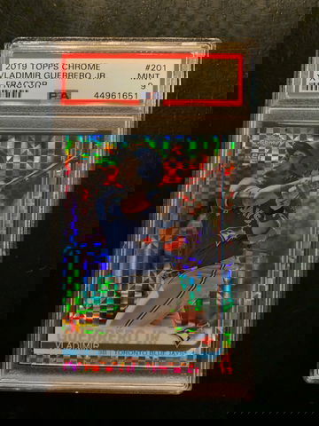 2019 Topps Chrome X-Fractor Vladimir Guerrero PSA 9 