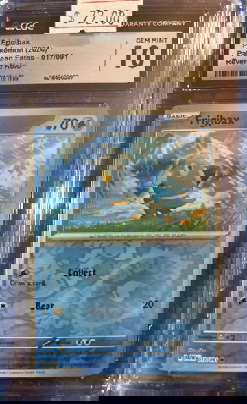 2024 Frigibax Paldean Fates 017/091 Reverse Holo CGC 10 Gem Mint
