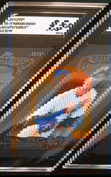 2015 Topps Gallery of Greats GOLD /99 #GG19 Mariano Rivera Yankees SGC 9.5 Mint+