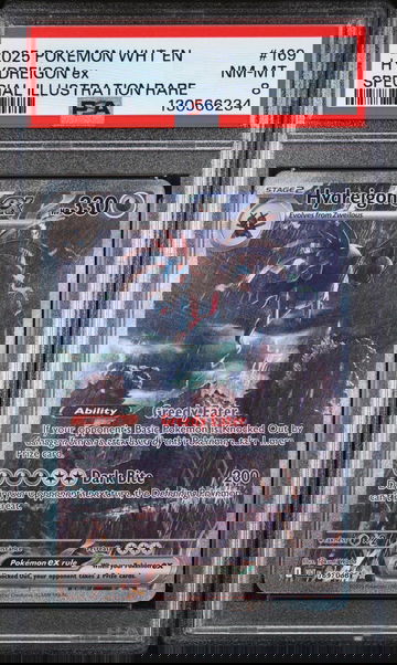 2025 Pokemon White Flare Special Illustration Rare Hydreigon Ex #169 PSA 8