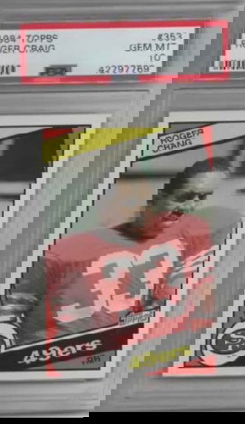 1984 Topps #353 Roger Craig PSA 10 (BillsGridironGreats)