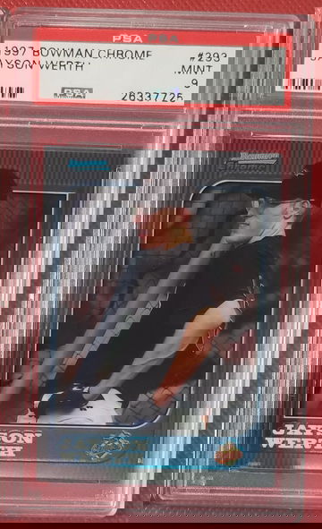 1997 Bowman Chrome Jayson Werth #293 PSA 9