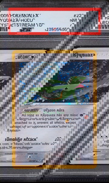 2005 Pokemon Ex Deoxys Jetstream Td Rayquaza #22 PSA 7