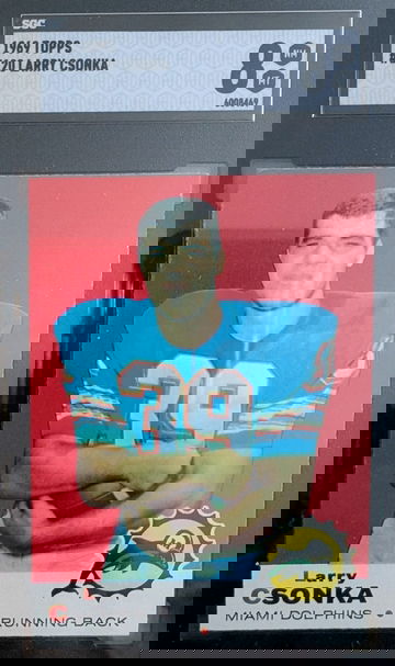 1969 Topps Larry Csonka HoF RC SGC 8 low pop