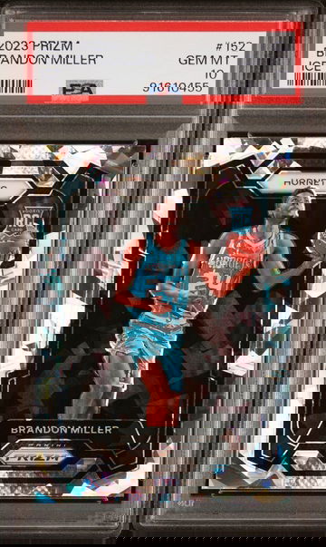 2023 PANINI PRIZM BRANDON MILLER #152 ICE PSA 10 GEM MINT