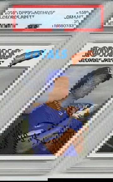 2018 TOPPS ARCHIVES #169 GEORGE BRETT CARD KANSAS CITY ROYALS PSA 10 LOW POP