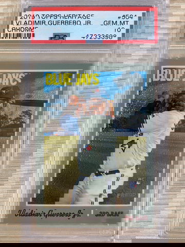 2019 Topps Heritage Vladimir Guerrero Jr Chrome /999 PSA 10