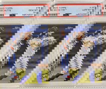 (2) 2020 Topps Bo Bichette~Toronto Blue Jays~Rookie~PSA FRESH~PSA GEM MINT 10