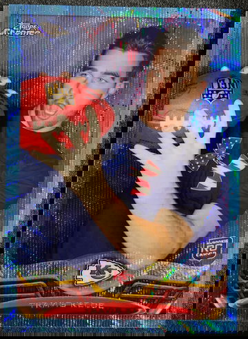 2013 Topps Chrome Travis Kelce Rookie Blue Wave 