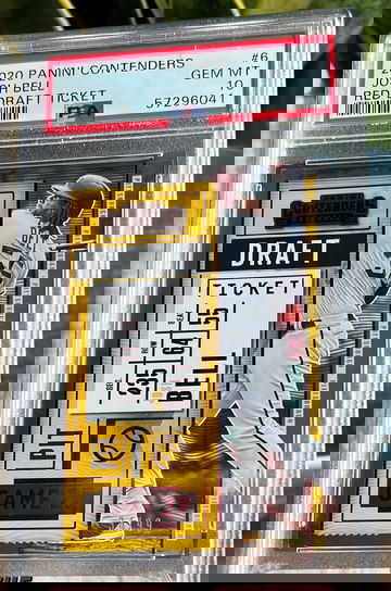 2020 PANINI CONTENDERS JOSH BELL #6 Red DRAFT TICKET /99 PSA 10 Gem Mint RC Pop 1