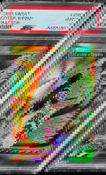 1993 Topps Finest Refractor #208 Scottie Pippen PSA 9 Chicago Bulls - Low Pop