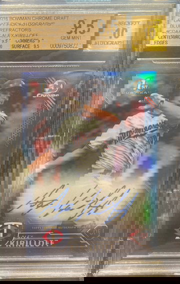 2016 Bowman Chrome Draft Alex Kirilloff Auto /150