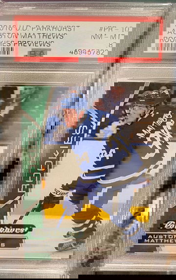 2016 Parkhurst #PR-10 Auston Matthews RC PSA 8