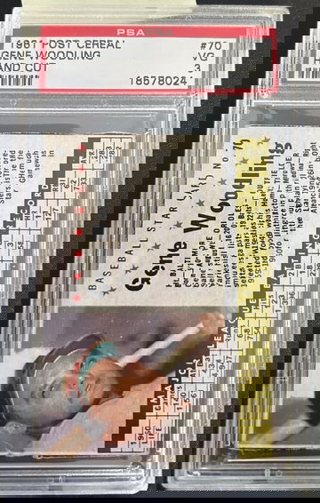 1961 Post Cereal Gene Woodling PSA 3