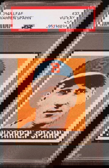 1948 Leaf Warren Spahn RC #32 PSA 4.5