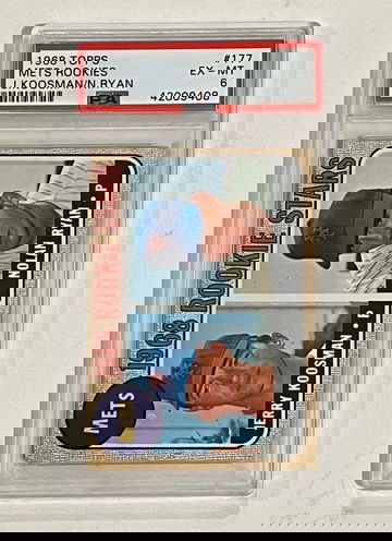 1968 Topps #177 Nolan Ryan / Koosman Rookie PSA 6