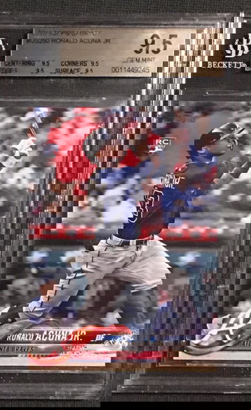 Ronald acuna topps update us250 bgs true gem 