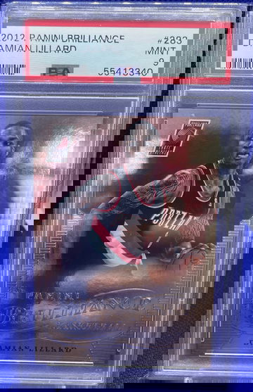 2012 Panini Brilliance Damian Lillard ROOKIE RC #283 PSA 9 MINT Blazers Low Pop