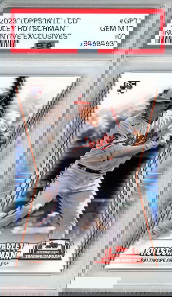 2023 TOPPS INTL TCD INCENTIVE EXCLUSIVES ADLEY RUTSCHMAN #GP1 ROOKIE RC PSA 10