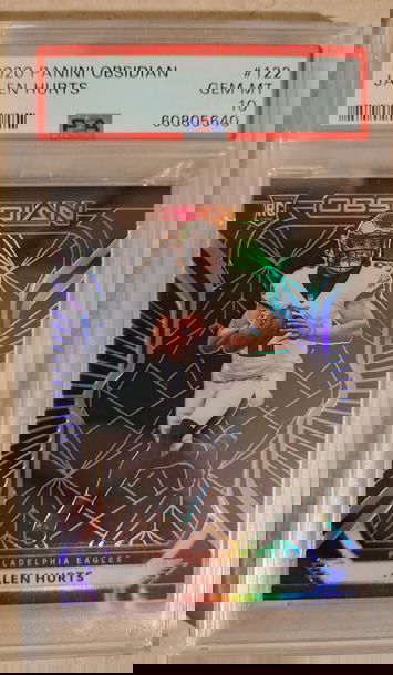 2020 Obsidian Jalen Hurts PSA 10! POP 16!!