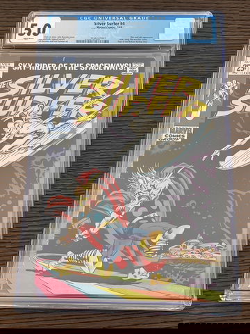 The Silver Surfer #4 (1969). CGC 5.0. Thor c/app.