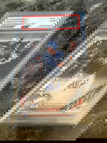 2019 Bowman James Outman Paper Prospect Auto PSA 9