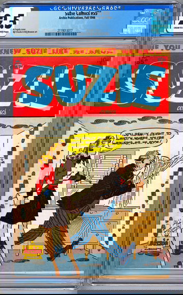 SUZIE COMICS #55 CGC 2.5 CLASSIC AL FAGALY CVR VIGODA & WOGGON ARCHIE PUB 1946