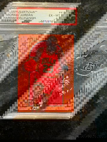 1995 Fleer Flair Hardwood Leaders Michael Jordan #4 PSA 6