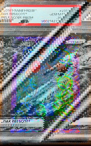 2016 Prizm Dak Prescott Purple Scope #89/99 PSA 10