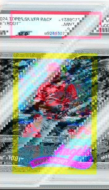 2024 Topps Silver Pack #T89C17 Mike Trout Gold PSA 9 MINT!