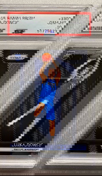 LUKA DONCIC 2018 PANINI PRIZM ROOKIE CARD PSA 10 GEM MINT 