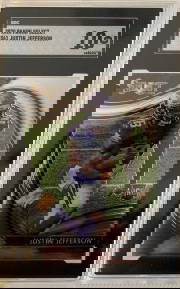 2020 Justin Jefferson Panini Select Field Level SGC 10