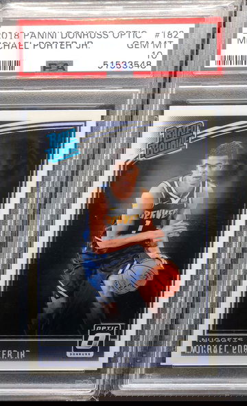 18-19 Donruss Optic Michael Porter JR. Rated Rookie PSA 10