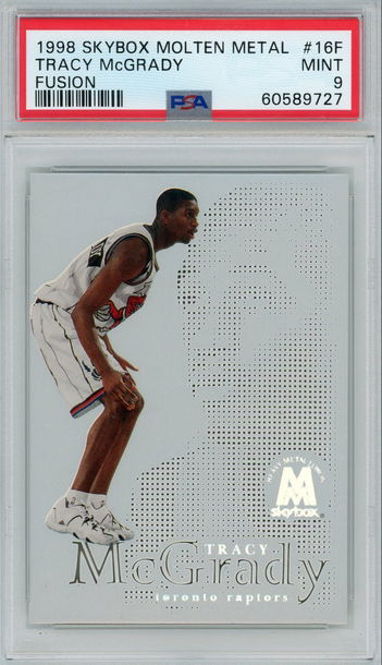 Tracy McGrady 1998 Skybox Molten Metal Fusion PSA 9