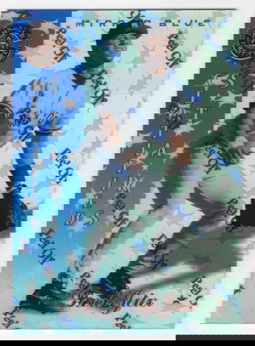 1997 PINNACLE CERTIFIED MIRROR BLUE # 141 DEREK JETER HOF