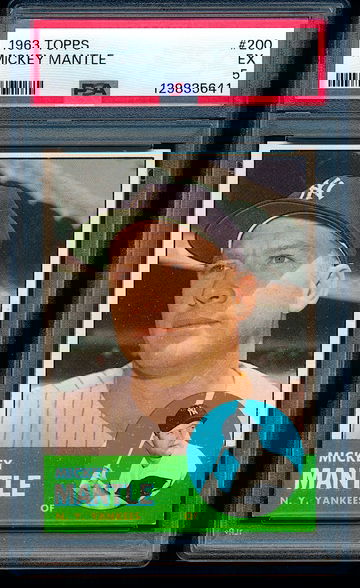 1963 Topps Mickey Mantle #200 PSA 5 ++ Superb