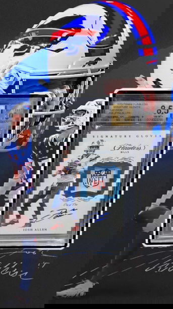 JOSH ALLEN PANINI FLAWLESS PLATINUM NFL SHIELD AUTO 1/1